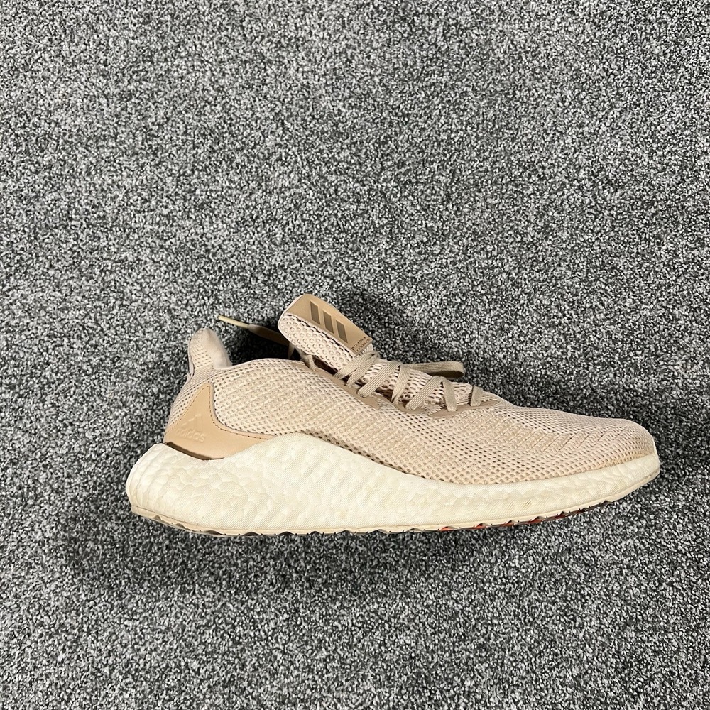 adidas Alphaboost Beige Running Shoes Men’s US 9.5 Boost Sneakers EF1165